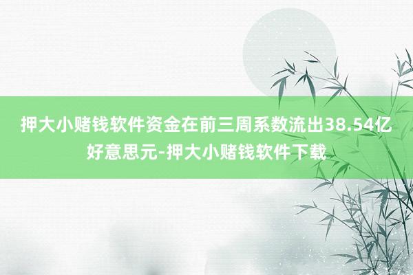 押大小赌钱软件资金在前三周系数流出38.54亿好意思元-押大小赌钱软件下载